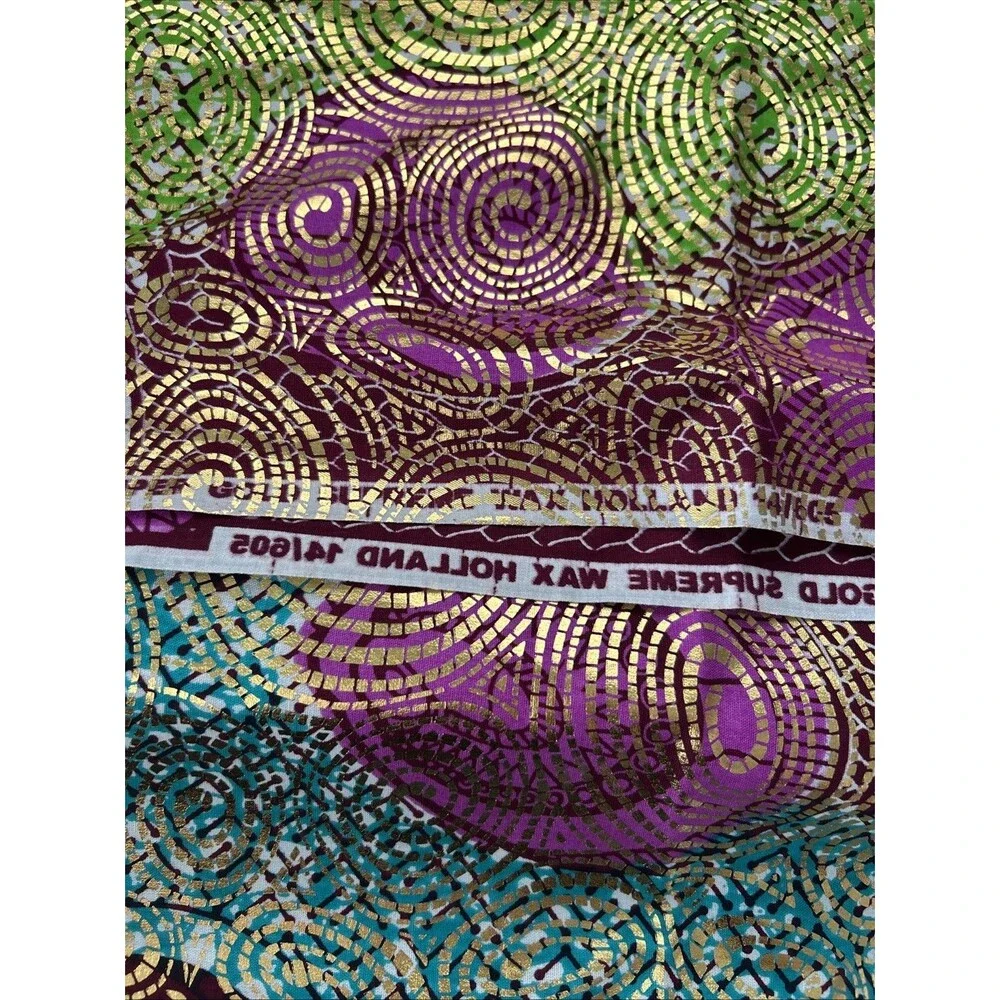 Super Gold Supreme Wax Holland Cotton Quilting Sewing Fabric 26